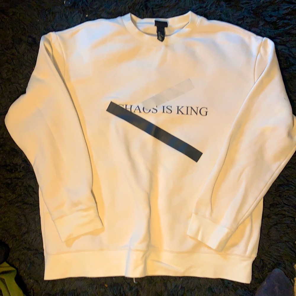 Chaos is King sweater.